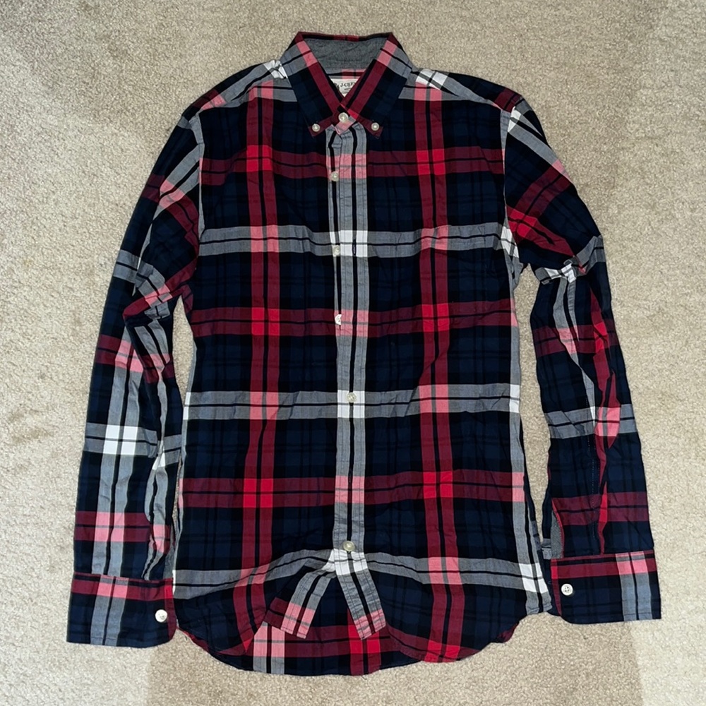 J Crew Plaid Gingham shirt